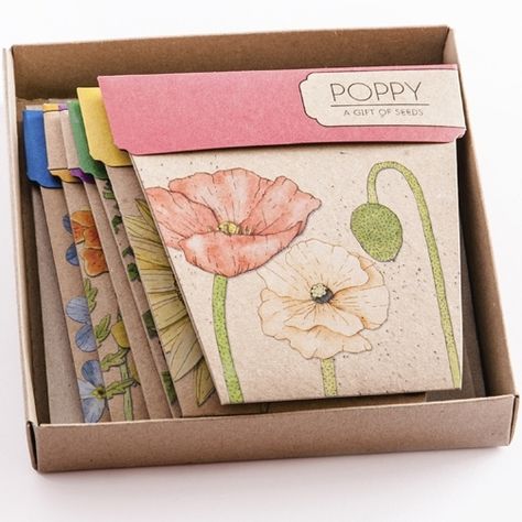 Seed Gifts, Plant Business, Seed Packets Favors, Real Estate Agent Marketing, Seed Kit, Beautiful Crafts, Class Decor, Plant Labels, Grow Kit