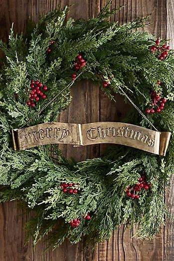 New Holiday Décor | Anthropologie Double Door Wreaths Christmas, Christmas Decor Greenery, Edwardian Christmas Decorations, Elegant Vintage Christmas Decor, Old English Christmas Decor, Little Women Christmas Decor, Primitive Country Christmas Decorations, Christmas Entryway Decor Front Entry, Old Fashion Christmas Decorating Ideas