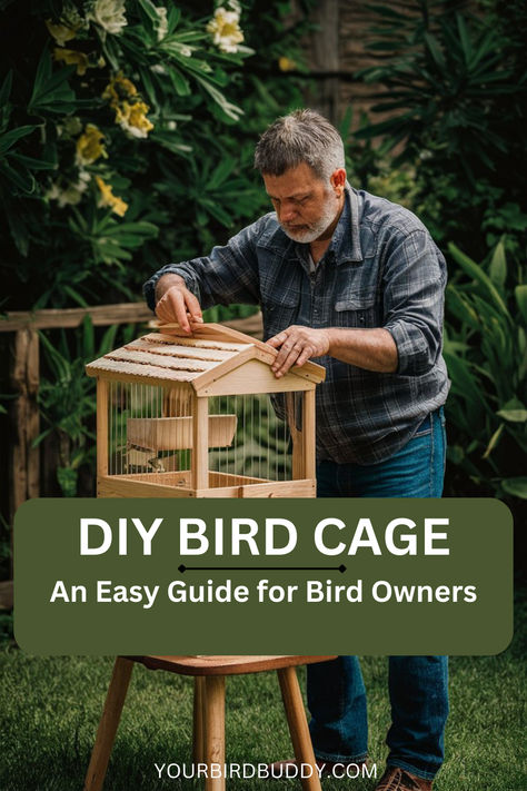 Making a bird cage is like giving your bird a special house. This guide will help you do it yourself. You’ll learn how to make a bird cage that is safe and perfect for your bird’s comfort and health. It’s a fun and rewarding project.  Creating a bird cage is more than just a project. It’s about making a home where your bird can be happy. This guide will show you how. You’ll find out what materials to use and how to meet your bird’s needs with care. Caged Bird Feeders, Diy Bird Cage, Make A Bird, Wren House, Bluebird House, Bird Sanctuary, Diy Birds, Bird Houses Diy, Wood Bird