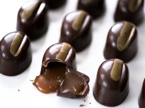 Bon Bons Recipe, Chocolate Candy Recipes, Homemade Candies, Serious Eats, Candy Making, Trifle, Candy Recipes, Chocolate Candy, Chocolate Recipes