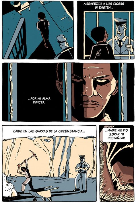 Invictus | Peor para el Sol Zen Pencils, William Ernest Henley, Nelson Mandela, Zen, Movie Posters, Red, Film Posters