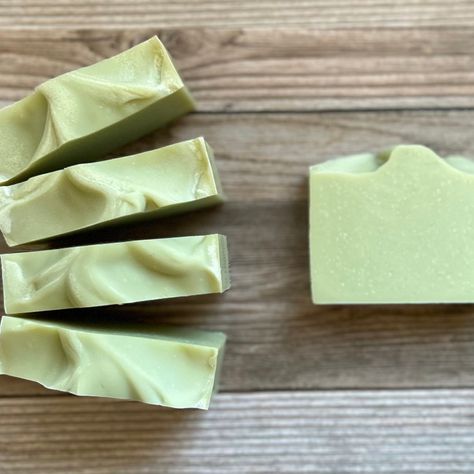 I have a new Green Clay and Aloe facial bar that will be available on July 29. Made with shea butter, mango butter, jojoba oil, french green clay and aloe vera juice. It's scented with lavender and Palm Rosa essential oil. #coldprocesssoap #giftwrap #giftwrapping #naturalsoap #soycandles #presents #gifts #weddinggifts #present #birthdaypresent #natural #goatmilksoap #soap #handmadewithlove #soapmaker #giftideas #soap #artisansoap #giftforher #handmade #laundry #cleanlaundry #naturallaundryso... Facial Bar, French Green Clay, French Green, Soap Maker, Green Clay, Aloe Vera Juice, Mango Butter, Goat Milk Soap, Artisan Soap