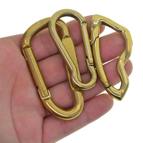 Keychain Hook, Carabiner Keychain, Lock Jewelry, Sri Lanka, Solid Brass, Decorative Accessories, Keychains, Gifts For Friends, Jewelry Accessories