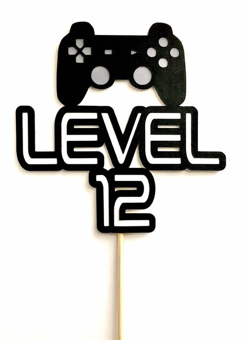 Playstation Cake Topper, Playstation Birthday, Gamers Party Ideas, Gamer Cake Topper, Video Game Birthday Party Decorations, Teenage Cards, Playstation Party, Playstation Cake, Video Game Birthday Party