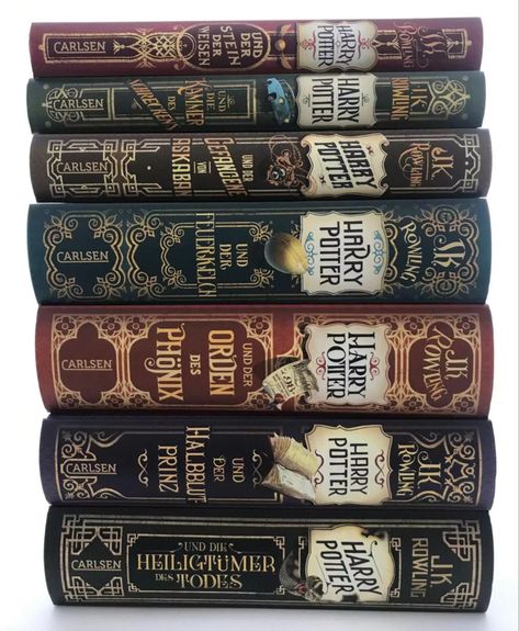 Prisoner Of Azkaban Book, Books Stacked, Harry Potter Book Covers, Room Box Miniatures, Book Cover Diy, Library Aesthetic, Book Spine, Harry Potter Books, Book Dragon