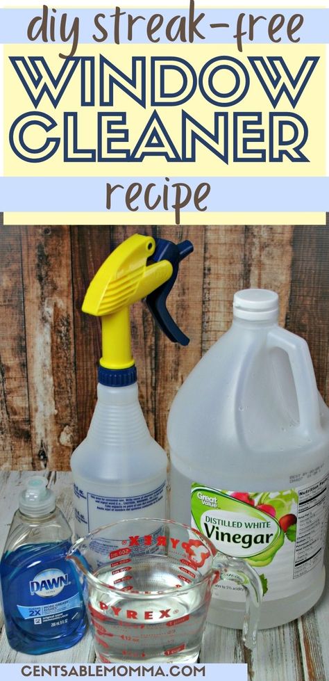 Window Cleaner Recipes, Diy Window Cleaner, Homemade All Purpose Cleaner, Window Cleaning Tips, Diy All Purpose Cleaner, Window Cleaner Homemade, Diy Cleaner, Window Cleaning Solutions, Mirror Cleaner