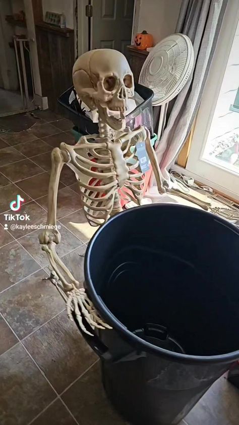 My take at the DIY Toxic Waste Skeleton from TikTok ☠️🦴🎃👻🫶 #halloweenvibes #thisishalloween #halloween #diy #trending #viral #tiktokmademedoit #tiktok #halloweendecorations #halloweenlife #halloweentime #Halloween #skeleton #blacklight #glow #fypシ゚ | Kaylee Schmiege | The Citizens of Halloween · This Is Halloween (From "The Nightmare Before Christmas") Toxic Waste Skeleton, Diy Toxic Waste Barrel Skeleton, Toxic Skeleton, Toxic Waste Halloween Decorations, Body Human, Skeleton Halloween Costume, Toxic Waste, Amazon Hacks, Skeleton Costume