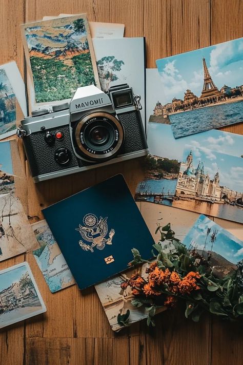 Discover creative travel picture ideas to document your adventures and create memories that last a lifetime. Perfect for wanderlusters! Travel More Aesthetic Vision Board, Vision Board Ideas Adventure, Aesthetic Travel Destinations, Travelling Vision Board Pictures, Travel Day Aesthetic, Vision Board Ideas Pictures Travel, Retro Travel Aesthetic, Travel Pictures For Vision Board, Travel Pics For Vision Board