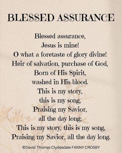 Old Hymns and Great Fashioned Hymns | Facebook Old Hymns, Blessed Assurance, Christian Values, This Is My Story, Bible Words, Me Me Me Song, Words Of Wisdom, Bible, Jesus