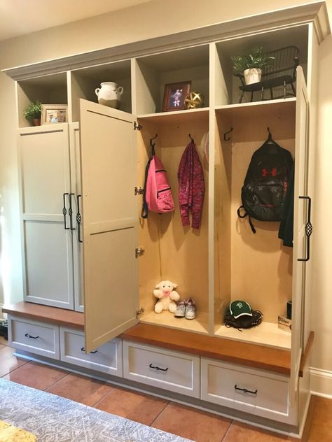 Mudroom Cabinet, Mudroom Remodel, Mudroom Closet, Entry Storage, Mudroom Cabinets, Mudroom Makeover, Laundry Room/mud Room, Entry Closet, Mud Room Entry