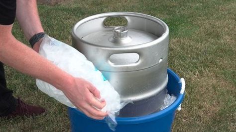 How To Keep Beer Cold At A Party, Wedding Keg, Beer Keg Ideas Projects, Portable Kegerator, Save Water Drink Beer Cooler, Outdoor Kegerator Bar Beer Taps, Barrels Diy, Diy Cooler, Homemade Beer