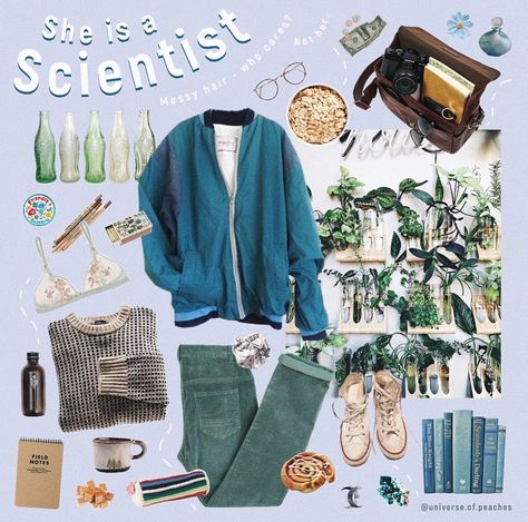 Stem Academia Outfits, Stem Aesthetic Outfits, Outfits Layed Out On Bed, Stem Academia, Nature Academia, Mom Aesthetic Outfit, Academia Outfits Aesthetic, Artsy Style Outfits, Niche Aesthetic