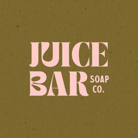 Juice Bar Soap Co. Branding by Kindly by Kelsea Wordmark Logo Typography, Free Business Logo, Wordmark Logo Design, Juice Logo, Minimalist Logo Branding, Bold Logo Design, Co Branding, Juice Branding, Inspiration Logo Design