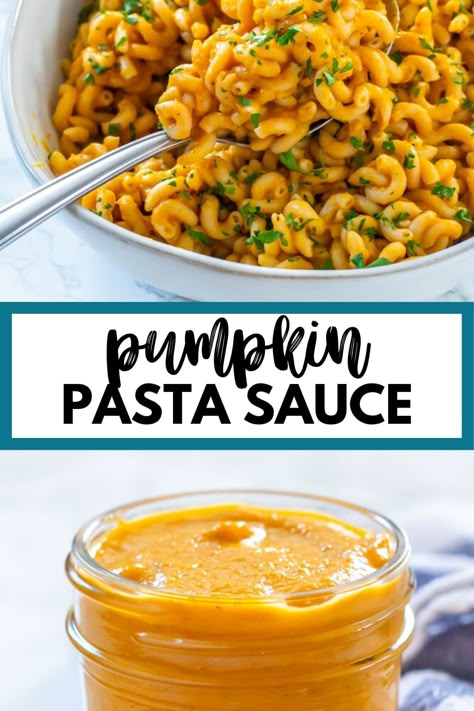 Pumpkin pasta sauce is a delicious way to use that can of pumpkin in your pantry with a few other delicious, simple ingredients. Spaghetti With Pumpkin Sauce, Vegan Pumpkin Sauce For Pasta, Pumpkin With Pasta, Canned Pumpkin Pasta Sauce, Easy Pumpkin Pasta Sauce, Healthy Pumpkin Pasta Sauce, Pumpkin Tomato Sauce, Pumpkin Puree Pasta Sauce, Pumpkin Noodles Recipe