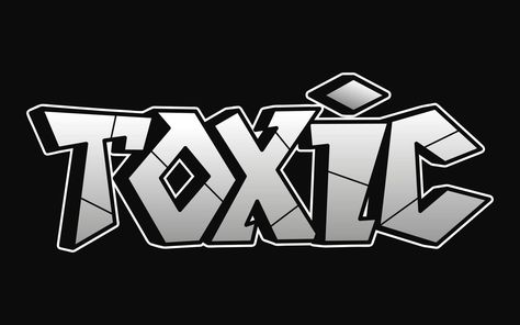 Toxic word graffiti style letters.Vector hand drawn doodle cartoon logo illustration.Funny cool Toxic letters, fashion, graffiti style print for t-shirt, poster concept Toxic Logo, Toxic Wallpaper, Alphabet Graffiti, Graffiti I, Graffiti Logo, Doodle Cartoon, Graffiti Words, Graffiti Writing, T Shirt Painting