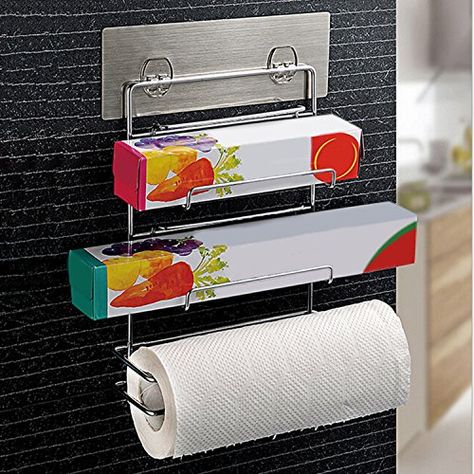 Kurelle No Drill, No Screws Kitchen Paper Roll Holder Sel... https://www.amazon.co.uk/dp/B071R2289D/ref=cm_sw_r_pi_dp_U_x_fqXqBb4Q0KM1Y Modern Windows And Doors, Kitchen Tissue, Paper Towel Holder Kitchen, Wall Film, Kitchen Racks, Silver Bathroom, Kitchen Roll Holder, Paper Roll Holders, Kitchen Paper Towel