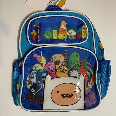 Adventure Time Small Backpack Jake & Finn Friends 12" (New) With Tag Emo Backpack, Adventure Time Backpack, Zelda Backpack, Miraculous Ladybug Toys, Funky Purses, Lime Green Shorts, Uniqlo Bags, Closet Accessories, Plush Backpack