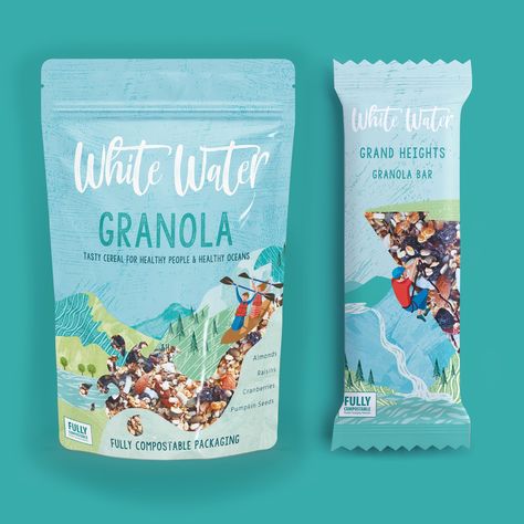 Granola Packaging, Food Product Development, Granola Brands, Packaging Concept, Nut Granola, Fruit Packaging, Consumer Packaging, Reusable Packaging, Scrap Material