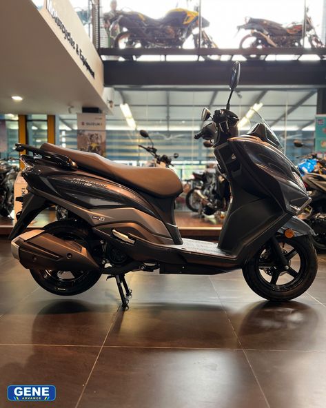 Suzuki Burgman 125 Street EX (2024) - RM7,500.00 (Ready Stock) The Elegant Performer❕ - 4-Cycle, 1-cylinder, Oil cooled - 125 cc - Engine Output : 8.7ps @ 6750 rpm - Torque : 10Nm @ 7300 rpm - 780 mm seat height --------------------------------------------------------- 📞☎️ Contact: Habib: 014-645 6723 Ahmad: 017-490 1033 Tim: 011-399 01178 David: 017-258 1033 --------------------------------------------------------- Visit our showroom at: 📍 Gene Advance Sdn. Bhd. Suzuki Burgman, Ad Photography, Batu Caves, Ready Stock, Showroom, Cycling, Engineering, Quick Saves