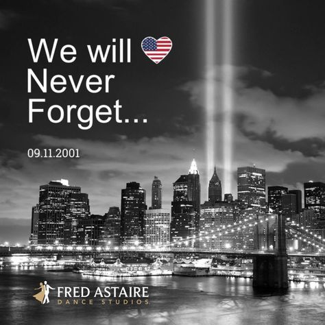 As we look back on the events of September 11th, we remember the bravery, courage, and humanity shown that day and the many to follow. 💪 We remember those lost, and those whose lives have been forever changed. We will never forget! ❤️🤍💙 #wewillneverforget #neverforget #fredastairedancestudios #fadswisconsin #foreverinourhearts #September11 #September11th #unitedstatesofamerica #rememberthefallen #bravecourageousstrong 343 Firefighters, Fred Astaire Dancing, Patriot Day, Remember The Fallen, Olympia Washington, Patriots Day, Spiritual Transformation, We Will Never Forget, United We Stand