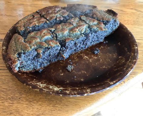 Blue Cornbread Recipe, Blue Cornbread, Baked Cornbread, Cornmeal Cornbread, Blue Cornmeal, Corn Bread Bake, Skillet Cornbread, Native Foods, Cornbread Recipe