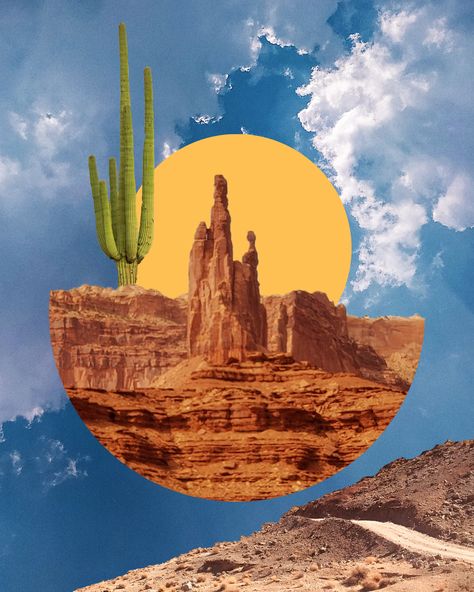 Desert collage created by Elisabeth Grace using original photos taken in Canyon Lands National Park. Art Prints available. Desert Collage, Grace Art, Colorado Art, White Rims, Southwestern Art, Desert Art, Boho Art, Art Handmade, Nature Prints