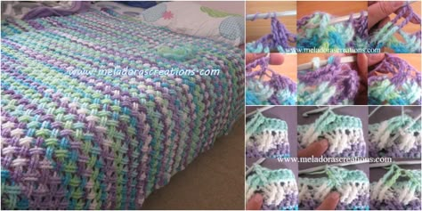 Interweave-Cable-Stitch-Combined-stylesidea Celtic Weave Crochet, Crochet Cable Stitch, Celtic Weave, Easy Knitting Projects, Crocheted Blanket, Crochet And Knitting, Crochet Afghans, Stitch Crochet, Cable Stitch