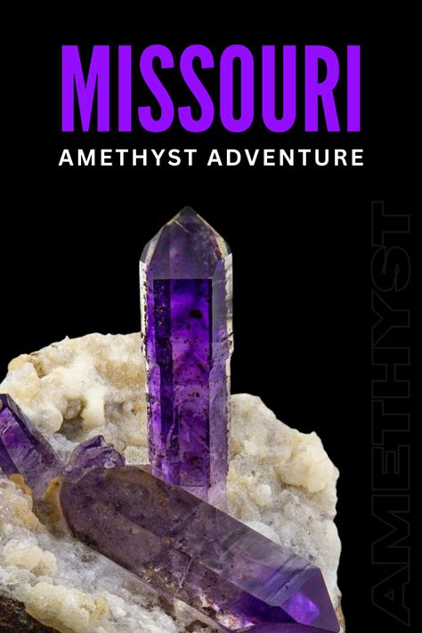 Join us on a gem-hunting journey through Missouri's landscape! This 2023 guide highlights the best spots for amethyst discoveries. Gem Hunting U.s. States, Crystal Hunting, Travel Missouri, Crystal Mining, Gem Hunting, Arkansas Vacations, Gem Hunt, Minerals Crystals Stones, Rock Collecting