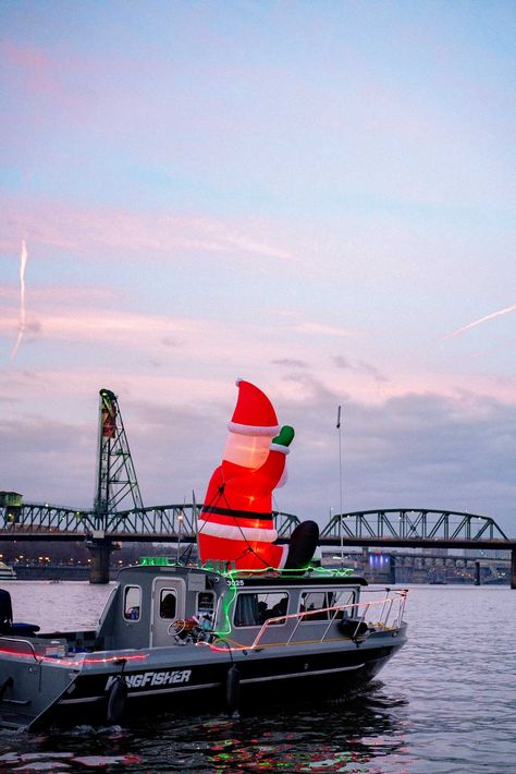 Planning on celebrating Christmas in Portland, Oregon? This local has you covered. Here's everything you need to know. Oregon Nature, Oregon Life, Christmas Ships, Hood River, Willamette Valley, Holiday Guide, Southern Oregon, Celebrating Christmas, Festival Lights