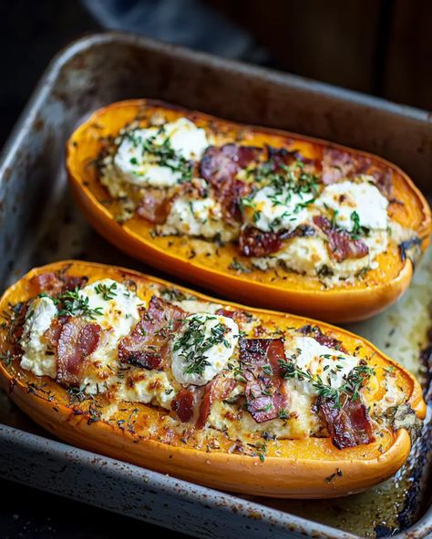 Butternut Farcie aux Lardons et au Chèvre Fondant : Un Plat Réconfortant et Gourmand d'Automne 🧀🍂 - Recettes chef I Love Food, Wordpress Blog, Love Food, Air Fryer, Food Lover, Fondant, Food And Drink, Wordpress, Chef