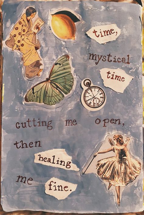 Poetry Art Journal, Taylor Swift Lyric Collage, Taylor Swift Lyrics Collage, Song Inspired Art, Doodles Collage, Taylor Swift Doodles, Taylor Swift Lyric Art, Folklore Collage, Music Lyrics Art