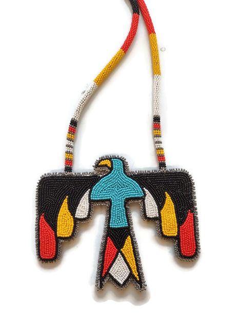 Beaded Thunderbird, Native American Masks, Beadwork Ideas, Beading Designs, Native American Beadwork Patterns, Beautiful Beaded Earring, New Project Ideas, Native American Images, Beadwork Designs