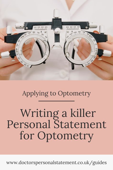 Discover how to craft a compelling personal statement for optometry with the help of this comprehensive guide. Unlock valuable tips, insights, and sample statements to showcase your passion, skills, and commitment to becoming an exceptional optometrist. Trust the expertise of Dr Radhika (a personal statement specialist) to guide you towards a winning Optometry personal statement that will impress adcoms and secure your spot in optometry school. #optometryschool #personalstatement Optometry School, Vision Health, Vision Loss, How To Craft, Personal Statement, Extra Curricular, Health Check, Editing Service, English Teacher