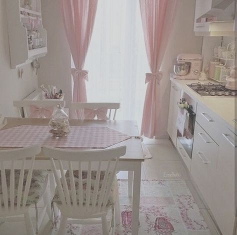 Pink Object, Cottagecore House, Dr Marvel, Kabinet Dapur, Deco Studio, Pretty Room, Dream House Rooms, Pink Kitchen, Aesthetic Rooms