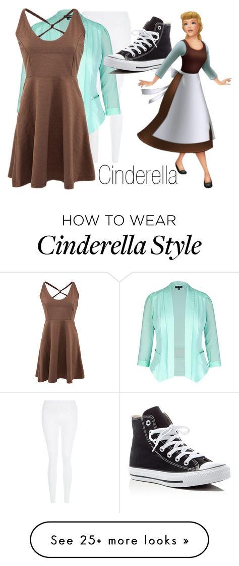 "Cinderella~ DisneyBound" by basic-disney on Polyvore featuring New Look, City Chic, Converse, Once Upon a Time and plus size clothing Cinderella Disneybound, Fashionable Mom, Cinderella Outfit, Disney Dapper Day, Converse Baby, Plus Size Disney, Disney Bound Outfits, Disney Inspired Outfits, Fandom Fashion