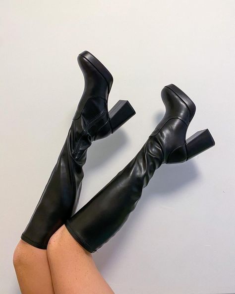 black boot aesthetic platform boots knee high boots heeled boots fall boots fall boot outfits black aesthetic instagram ideas instagram outfits instagram poses aesthetic post aesthetic filler shoe post chunky boot aesthetic Black Boot Aesthetic, Black Gogo Boots, Black Aesthetic Instagram, Fall Boot Outfits, Gogo Boots Outfit, Platform Boots Knee High, Boot Aesthetic, Platform Shoes Boots, Aesthetic Post