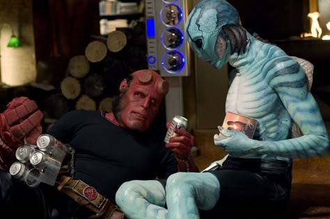 Hellboy 2004, Hellboy Movie, Abe Sapien, Golden Army, Hell Boy, Hellboy Art, Doug Jones, Ron Perlman, The Shape Of Water