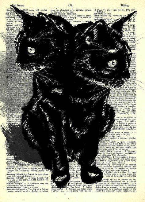 Photowall Ideas, Grunge Posters, A Black Cat, Mia 3, Arte Inspo, Vintage Poster Art, Black Cats, Funky Art, Graphic Poster