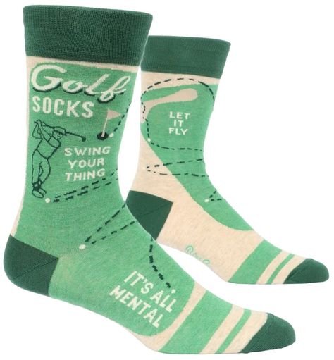 Golf Swing Your Thing Men's Crew Socks, Hipster/Nerdy/Geeky/Trendy, Qu – The Bullish Store Funny Socks For Boys, Sage Green Groomsmen Socks, Mens Embroidery Socks, Golf Christmas Gifts For Men, Yoshi Socks, Game Socks, Blue Q Socks, Green Funny, Humanitarian Work