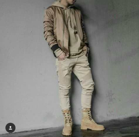 Yeezys Army Boots Outfit Men Street Styles, Army Boots Outfit, Military Boots Outfit, Steampunk Men, Boots Outfit Men, Yeezy Boots, Mens Fashion Dressy, Tactical Wear, Boots Outfits