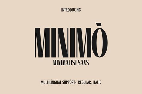 Minimo | Minimalist Sans Serif Font - Commercial Use Modern Fonts Free, Free Handwritten Fonts, Minimalist Font, Sans Serif Typeface, Best Free Fonts, Commercial Fonts, Brand Fonts, Creative Fonts, Serif Typeface