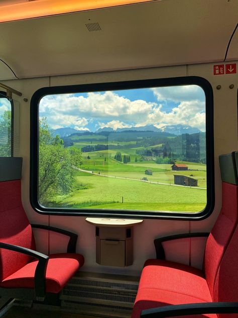 Appenzell, Switzerland Switzerland Train View, View From Train Window, Inside Of Train, Travel In Switzerland, Switzerland Train, Train Story, Train Landscape, Train View, Train Window