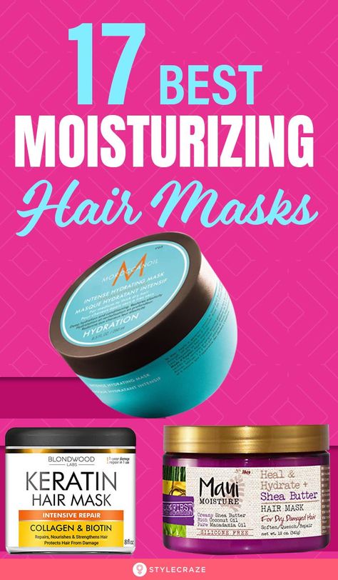 17 Best Moisturizing Hair Masks: While we all love styling our hair, constant styling can damage the tresses and lead to breakage. Factors like pollution and other harsh environmental stressors end up making your hair dull, dry, and lifeless. This is where moisturizing hair masks can help. #HairMask #Haircare #HaircareTips Sheamoisture Hair Mask, Best Cheap Hair Mask, Hair Masks For Natural Hair, Best Hair Repair Mask, Dry Hair Mask Deep Conditioning, Hair Mask For Color Treated Hair, Hair Masque For Damaged Hair, Best Hydrating Hair Mask, Best Hair Masks For Dry Hair