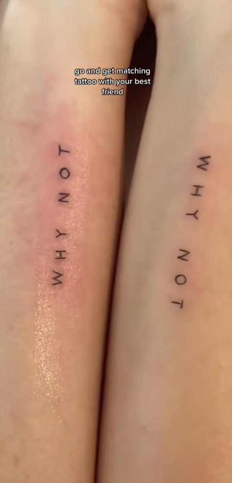 Matching tattoo inspo✨️ Matching Tattoos For Roommates, Matching Tattoos For Friends Unique, Bff Tattoos Matching For 3, Matching Neck Tattoos Best Friends, Similar But Different Matching Tattoo, Discrete Matching Tattoos, Matching Roommate Tattoos, Matching Barbie Tattoos, Boy And Girl Best Friend Tattoos