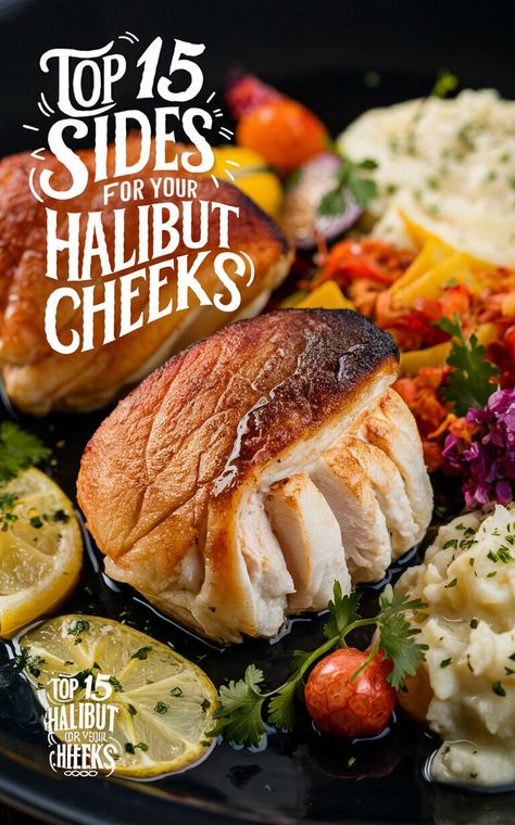 15 Mouthwatering Side Dishes to Serve With Halibut Cheeks 🐟🍴 #halibutrecipes #seafoodlovers #dinnerideas Sides For Halibut, Halibut Cheeks Recipe, Citrus Marinade, Halibut Recipes, Zesty Sauce, Delicious Side Dishes, Seafood Recipe, Flavor Enhancers, Best Side Dishes