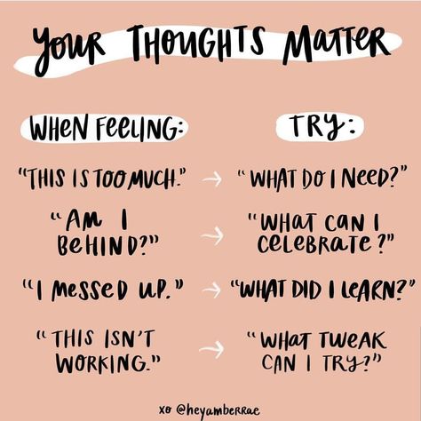 Breaking Taboo on Instagram: “#FridayFeelings 😺 This is a hard habit to break out of, to rephrase negative thoughts. I challenge everyone here to try it, I'll play in…” How To Make Your Life Happy, Psychology Instagram Post, Wellness Wednesday Ideas, Thought Work, Amber Rae, Wellness Wednesday, Positive Psychology, Mental And Emotional Health, Self Care Activities