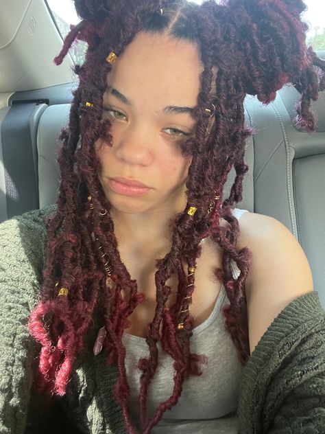 Biracial Locs, Butterfly Locs With Beads, White Butterfly Locs, Butterfly Loc Hairstyles, Butterfly Locs With Bangs, Butterfly Dreadlocks, Butterfly Dreads, Butterfly Loca, Butterfly Locs Styles