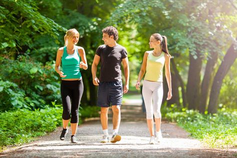 Walking for Exercise? 7 Tricks to Make Your Daily Walking Habit Even Healthier [Article] PICTURE: Stroll outside, with friends Benefits Of Walking Daily, Health Benefits Of Walking, Walking Plan, Benefits Of Walking, Fitness Exercises, Nordic Walking, Walking Exercise, Prevent Aging, Feel Younger