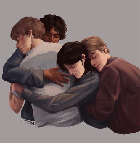 Maurders Era Fanart, All The Young Dudes Fanart, Marauders Fanart, Remus And Sirius, Marauders Fan Art, Peter Pettigrew, All The Young Dudes, Harry Potter Marauders, Marauders Era