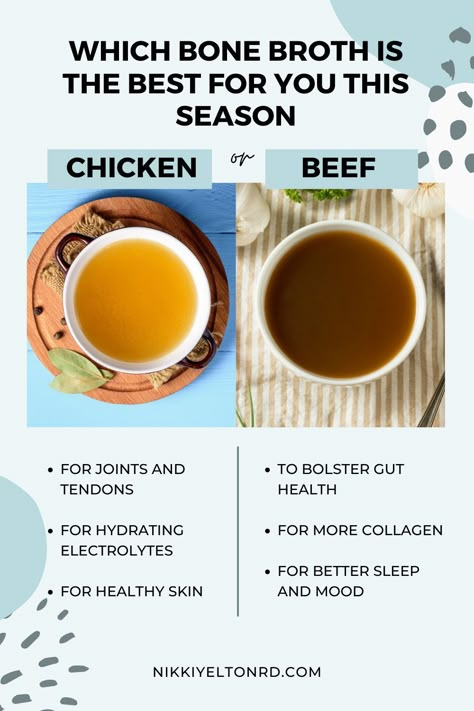 Bone broth is known as liquid gold for the gut! I’m a huge advocate of bone broth due to the healing properties it offers, especially for the gut. It aids in detoxification, reduces inflammation, is rich in collagen and gelatin, and improves digestion. Learn more about why you should drink bone broth regularly! #bonebrothbenefits #bonebroth #bonebrothforguthealth #healyourgut #happyguthappylife #eatforyourgut #functionalmedicine Bone Broth Health Benefits, Drink Bone Broth, Benefits Of Bone Broth, Bone Broth Benefits, Bone Broth Diet, Homemade Bone Broth, Caveman Diet, Bone Broth Recipe, Beef Bone Broth